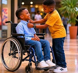 Handicapped boy