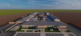 Low-cost building designed for vocational training center