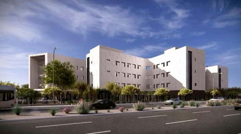 Mental Health Center under construction, on the streets of Nevada